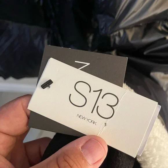 NWT S13/NYC Callie Faux-Sherpa-Trim Down Puffer Coat Size L - Picture 6 of 11